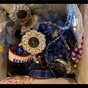 4+lbs Blue Jewelry For Harvest, Craft, Repurpose